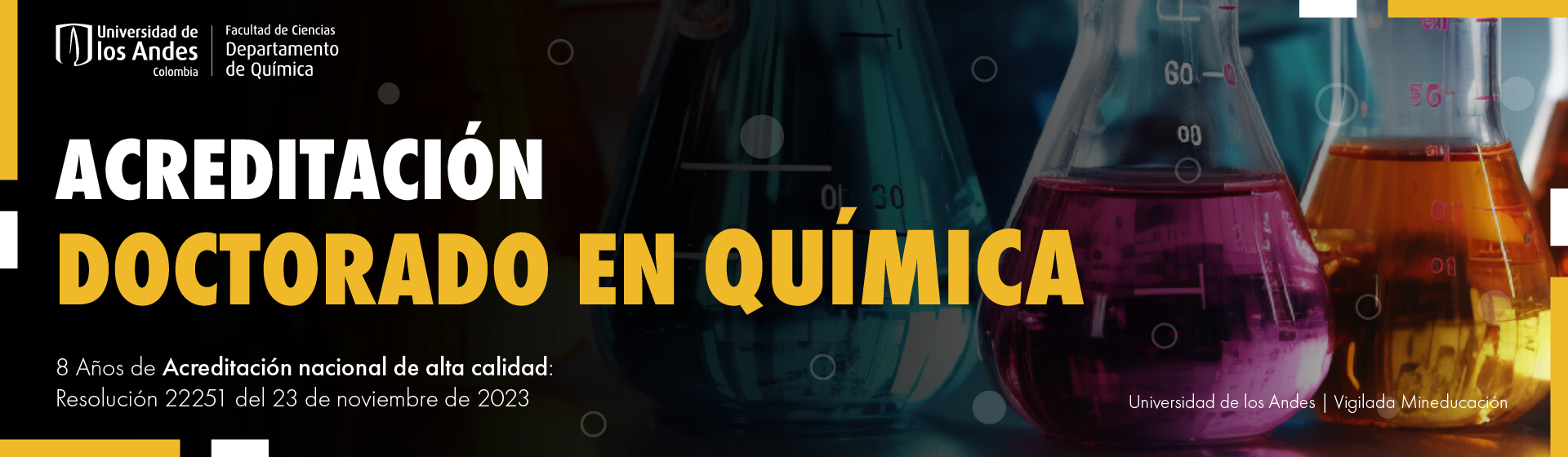 Acreditación en Alta Calidad a nuestro Programa de Doctorado en Ciencias — Química